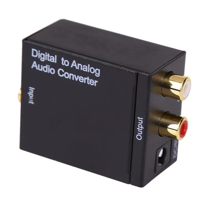 toslink to analog RCA tv converter digital to analog audio converter box