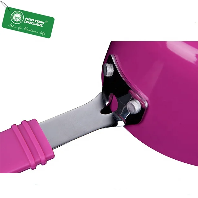 Aluminum Mini Sauce Pan Red Non Stick Cookware Silicone handle sauce pot