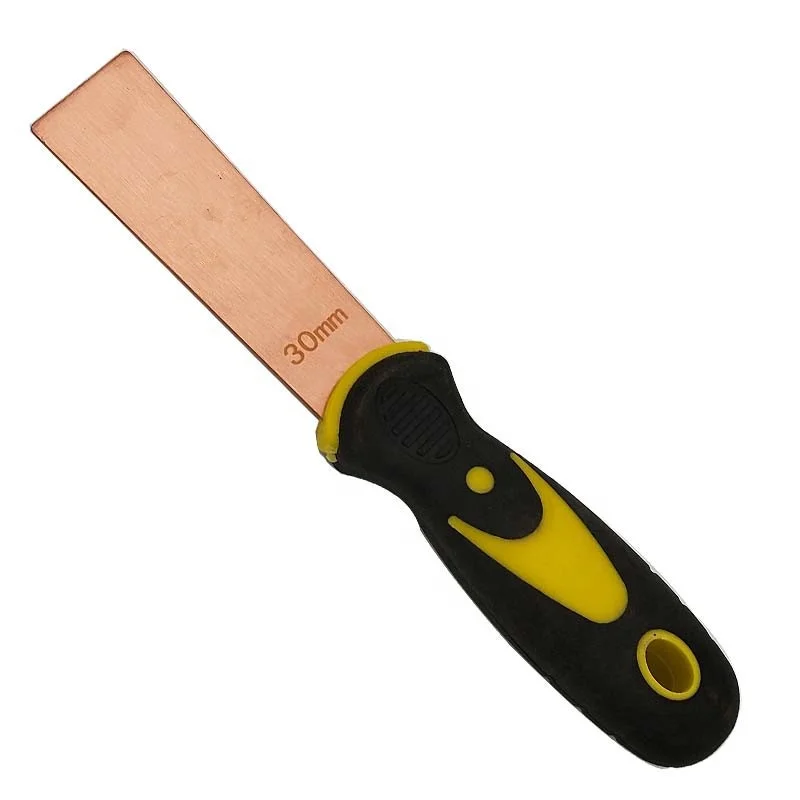 Red Copper Alloy Putty Knife  ,Spatulas Safety Hand Tools Non Sparking Scraper 50mm 2inch