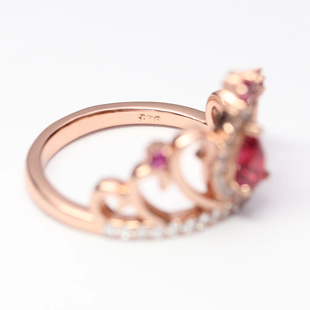 Western Luxury 925 Silver Diamond Jewelry White Gold Pave Setting Wedding Ring Sets with Stones for Parties Engagements