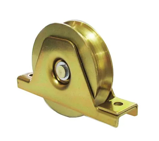 90mm sliding gate wheel u groove sliding gate roller with interior bracket