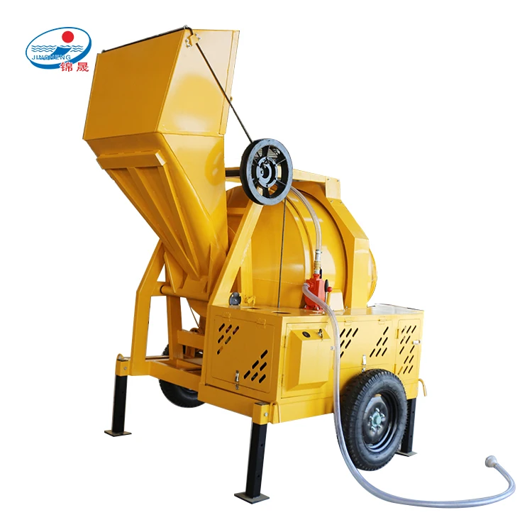 JZC diesel portable 2 bag cement concrete mixer machine with lift price