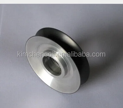 High Rotation Speed Aluminum Pulley Wear Resistance Ceramic Coated Pulley