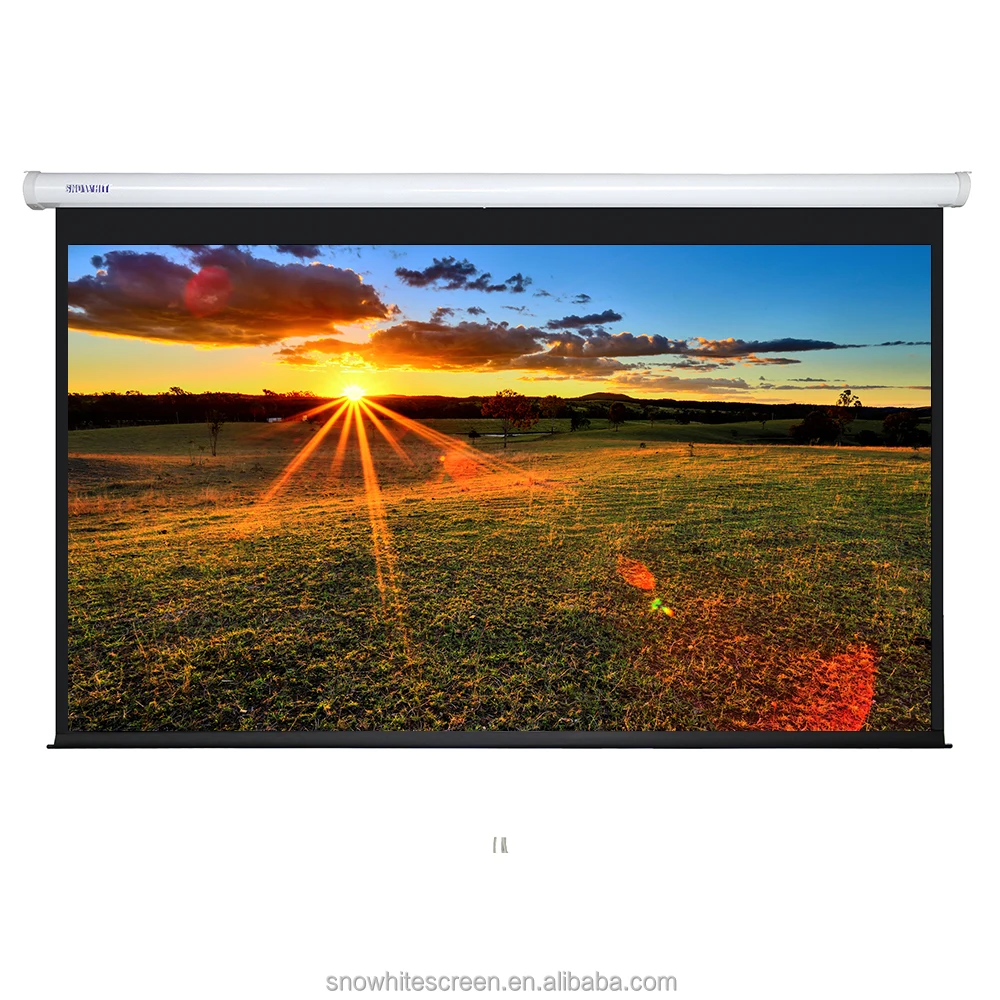 SNOWHITE 16:9 Format SF150XEH-D 150 inch projection screen price of  motorized projector screen home theater screen
