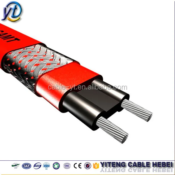 factory wholesale heat tracing cable 15w for driveway gutter roof and pipe