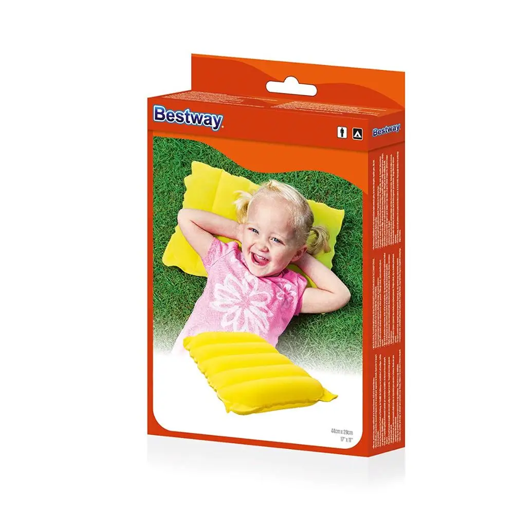 Bestway 67485 38cm x 24cm x 9cm  flocked air travel pillow for children cushioned seat