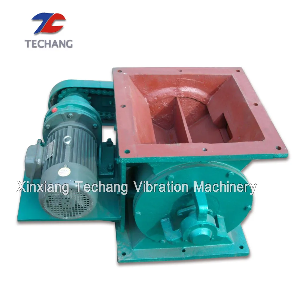 Dust rotary feeder rotary valve discharge airlock