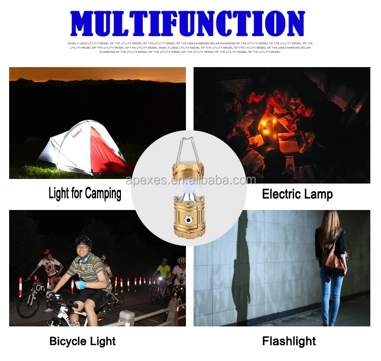 New 3in1 Camping Lantern Lamp,6 LED Camping lamp Outdoor Lighting 8 LED Folding Camp Tent Lamp 1w flashlight lantern