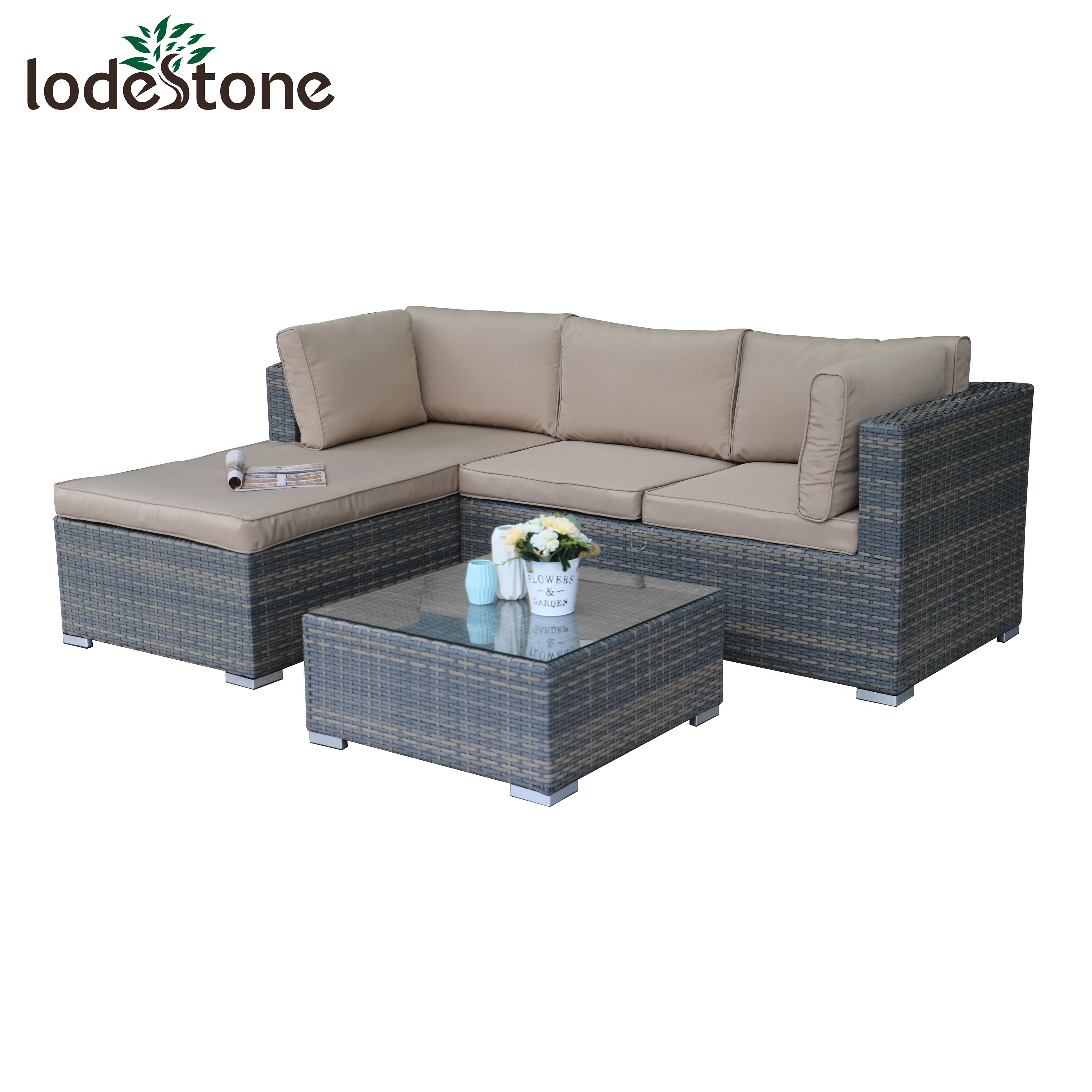 3pcs outdoor furniture lounge cheap wicker furniture