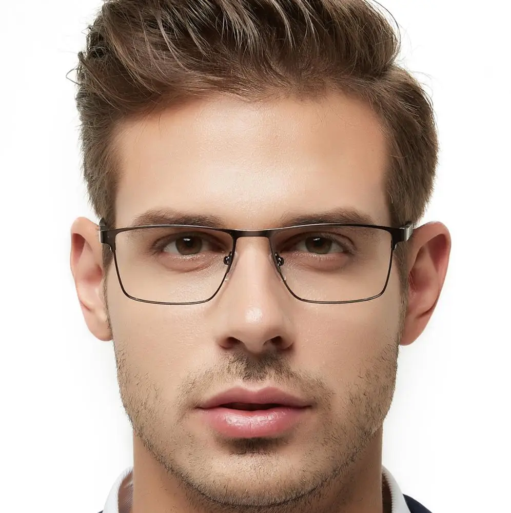 New Style optical frames metal fancy eyeglass square frame for wholesale glasses