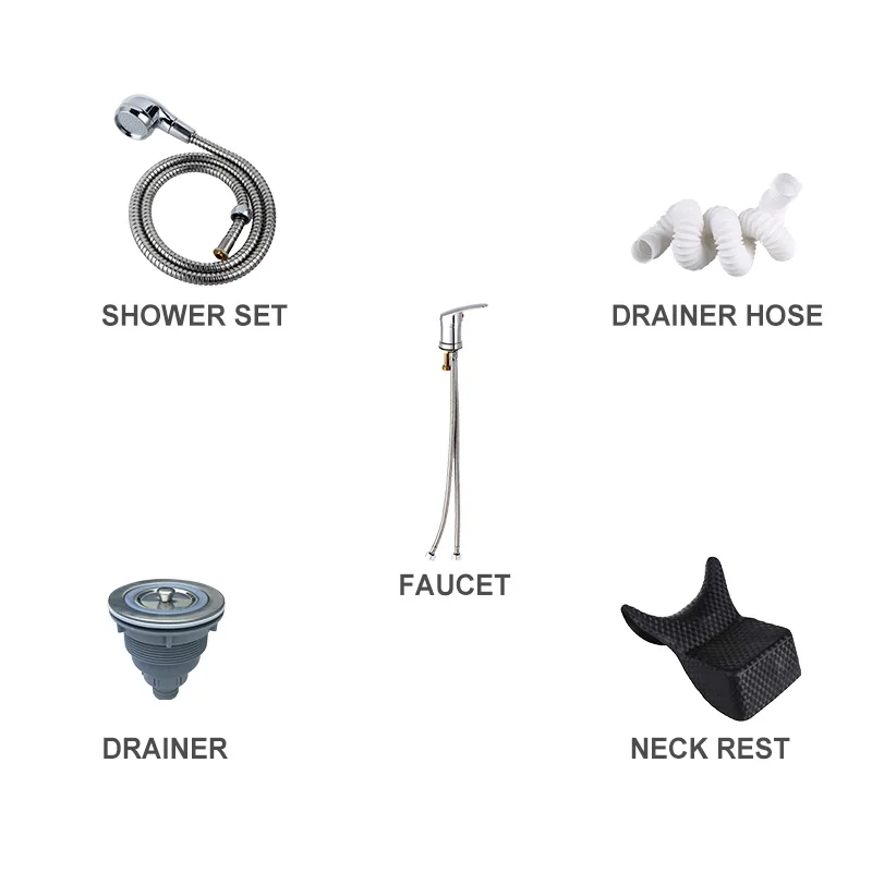 Ceramic sink wash basin portable for hair salon