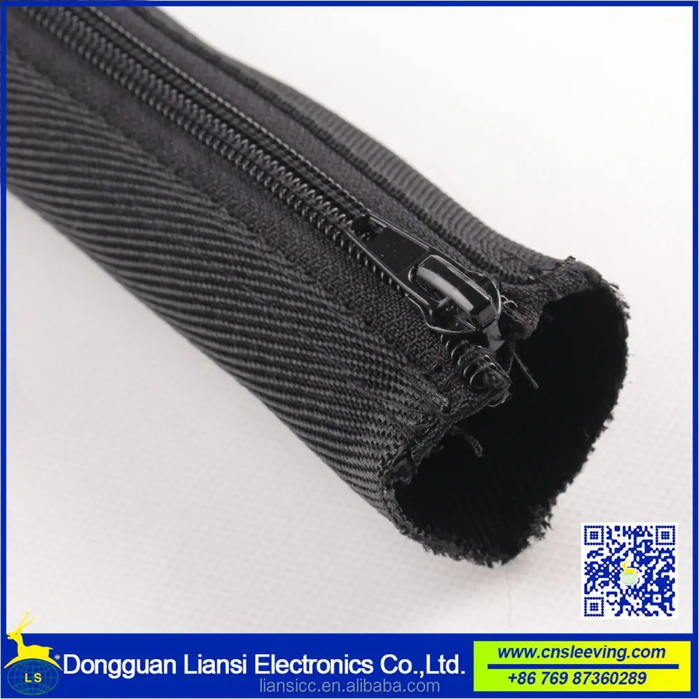 Flexible zip-up cable sleeve for cable protections
