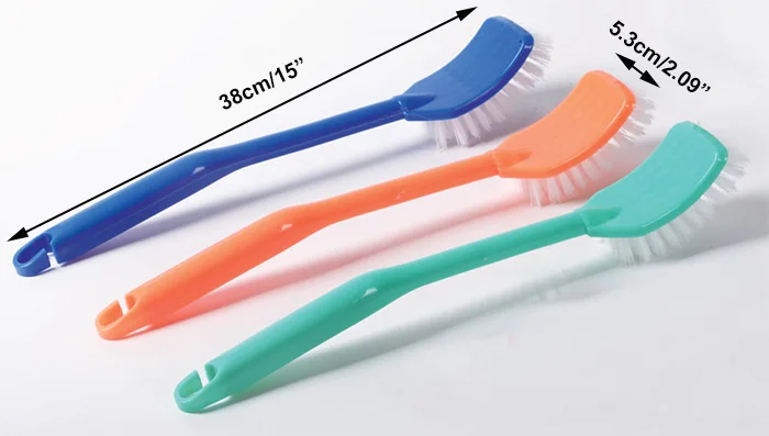 HQ2127 hard bristle plastic long handle hand toilet brush