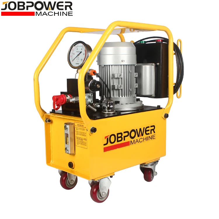 wrench jack small mini high pressure test portable driven 700bar motor with 24v power steering 220v  hydraulic electric pump