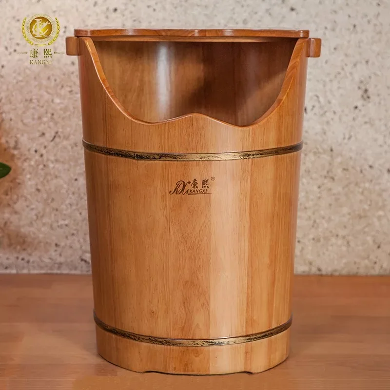 Foot soaking tub foot steam barrel wooden foot spa bucket