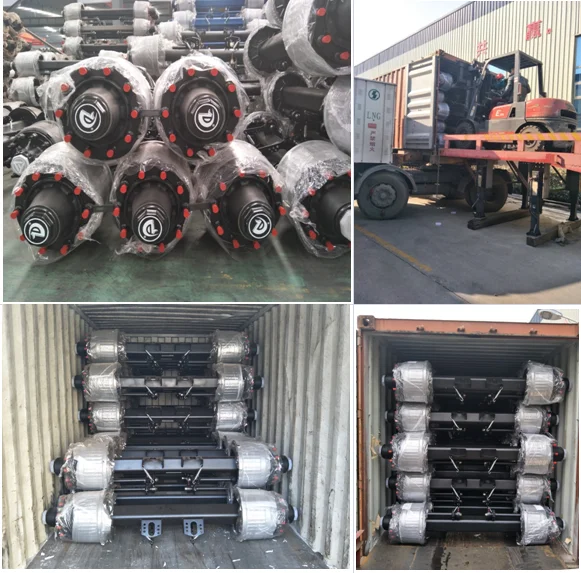 2021 Hot sale Suspension Parts Rear 10 Stub Axle German Semi Trailer Type Axle