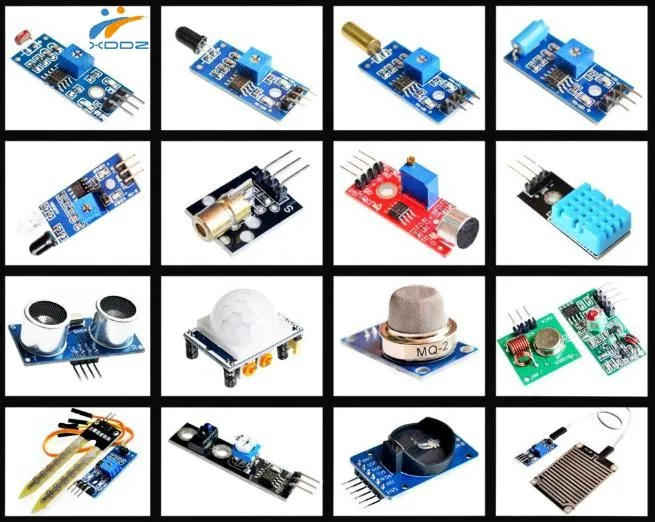 
16pcs/lot Raspberry Pi 3&Raspberry Pi 2 Model B the sensor module package 16 kinds of sensor 