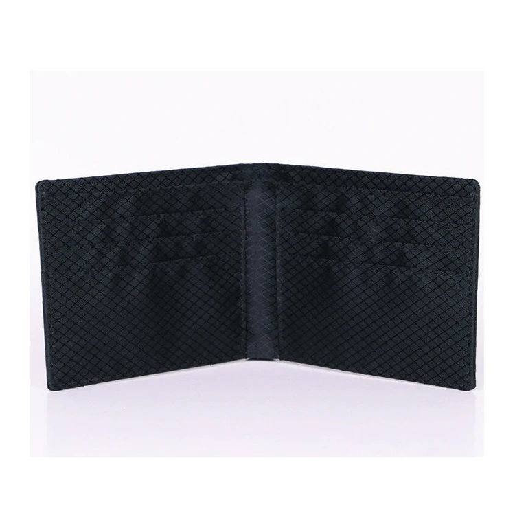 Custom real carbon fiber leather card holder men wallet factory price
