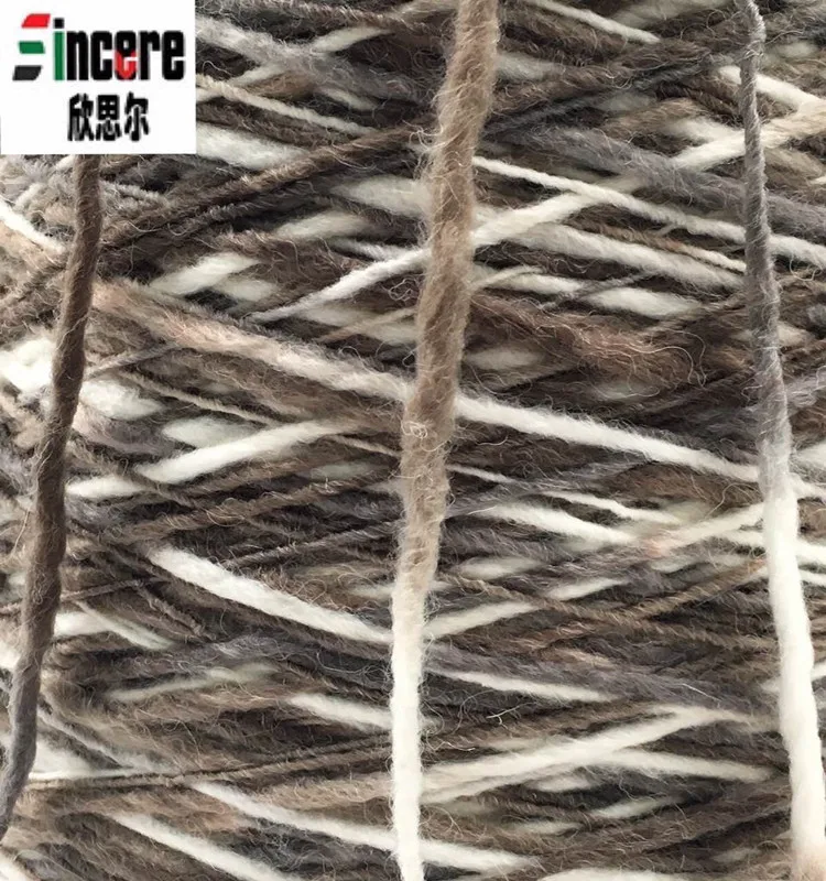 1/1.5nm 70%acrylic 30%wool blended slub roving space dyed yarn for handknitting