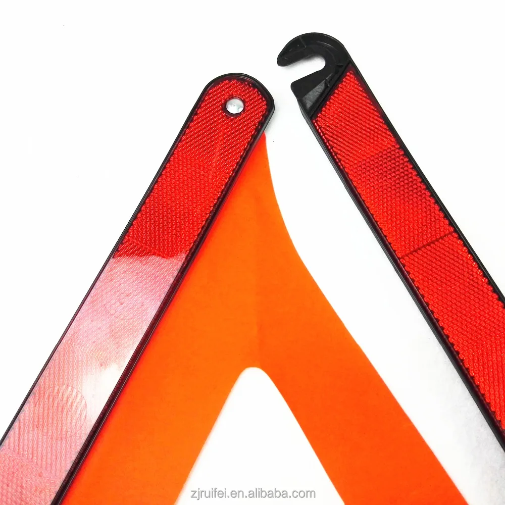 E-mark Approved High Reflective Emergency Roadside Early Warning Triangle for Europe