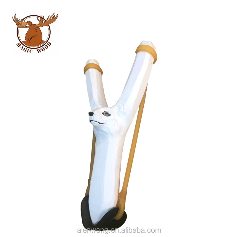
Factory Direct Wooden Rubber Human Slingshot antelope 