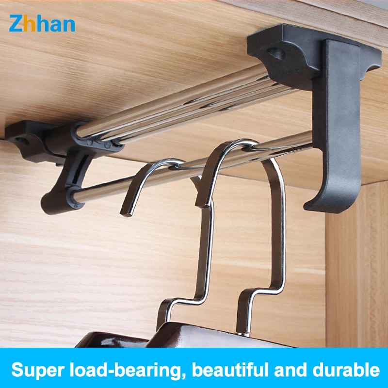 Telescopic clothes hanger bar for luxury model A 350mm