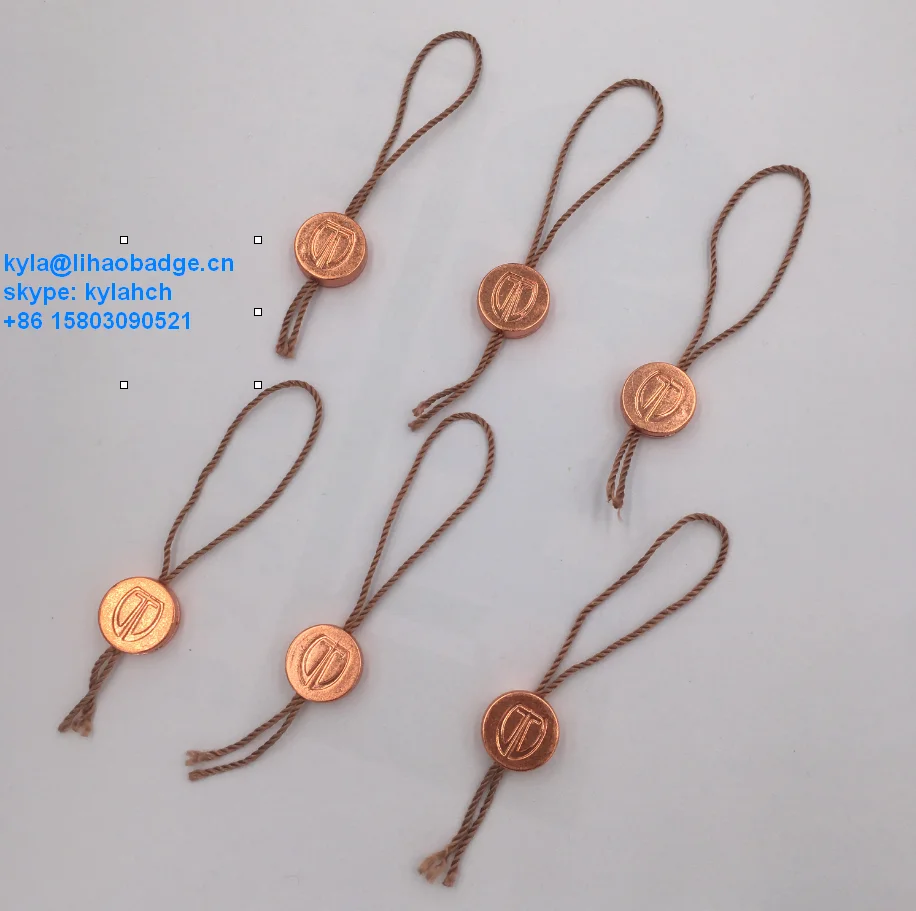 Custom logo cast GIN bottle neck tag