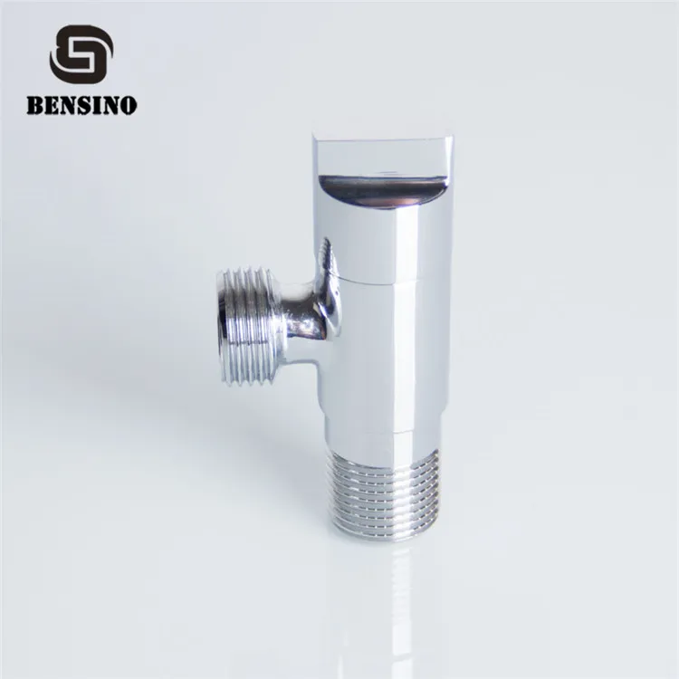 1/2 Inch Bathroom Fitting Single Handle Hot Cold Water Polished Chrome Plated Brass Angle Valve