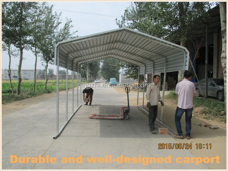 Galvanized Frame car parking shed carports