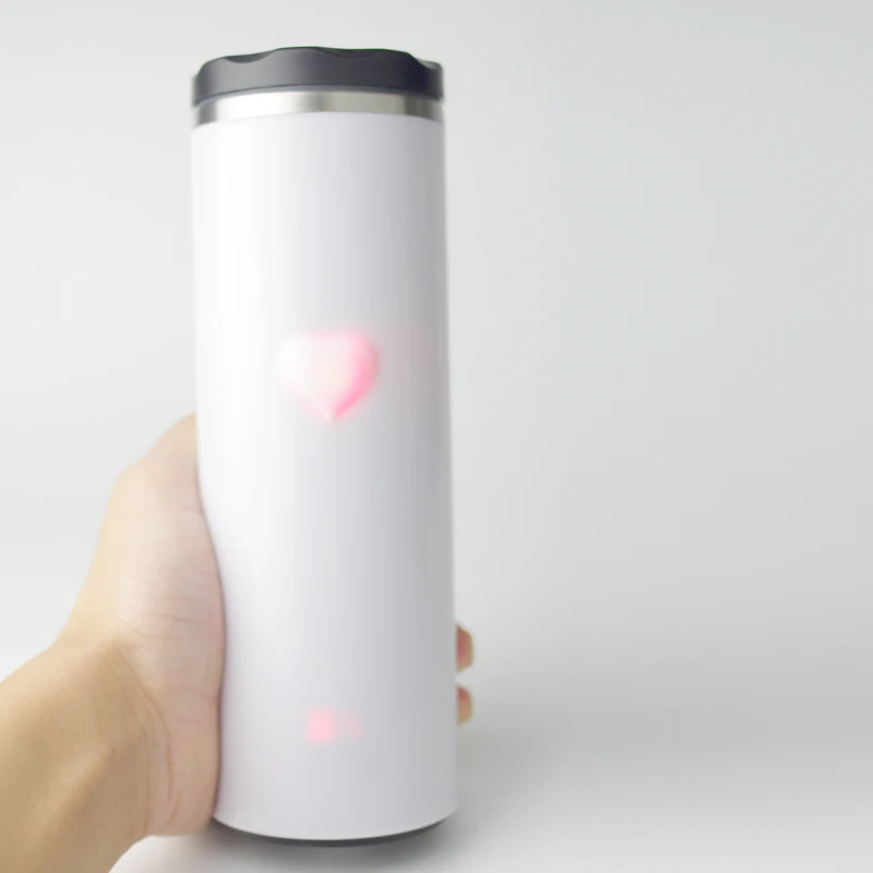 Smart Water Bottle rechargeable water bottle glowing thermos  Trace water temperature display temperature