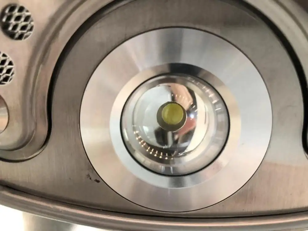 SENG Kitchen Tempered Glass Round Island Mounted Stainless Steel Range Hood