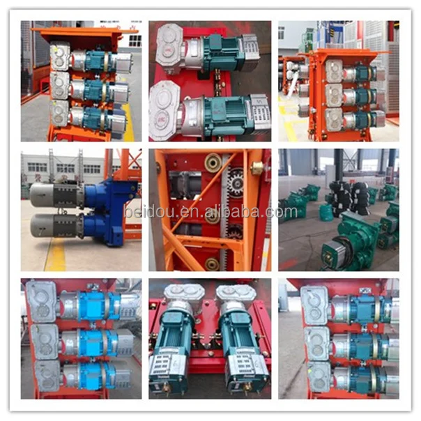 Schneider Motor and Adjustable Speed Electric Panel Building Construction Lift Hoist 0.5-4T 50-150m Construction Works Xingdou