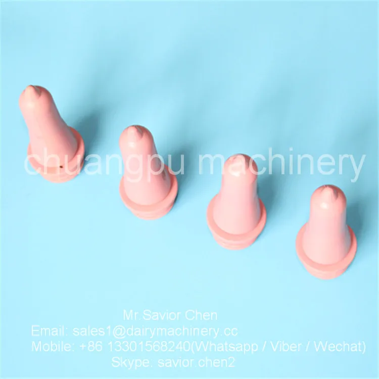 Dairy Farm Calf Feeder Nuk Rubber Material , Calf Teats