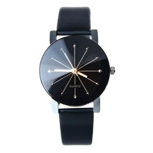 Attractive Top quality 1PC WoMen Quartz Dial Clock Leather Wrist Watch Round Case Wholesale & Free shipping JY28