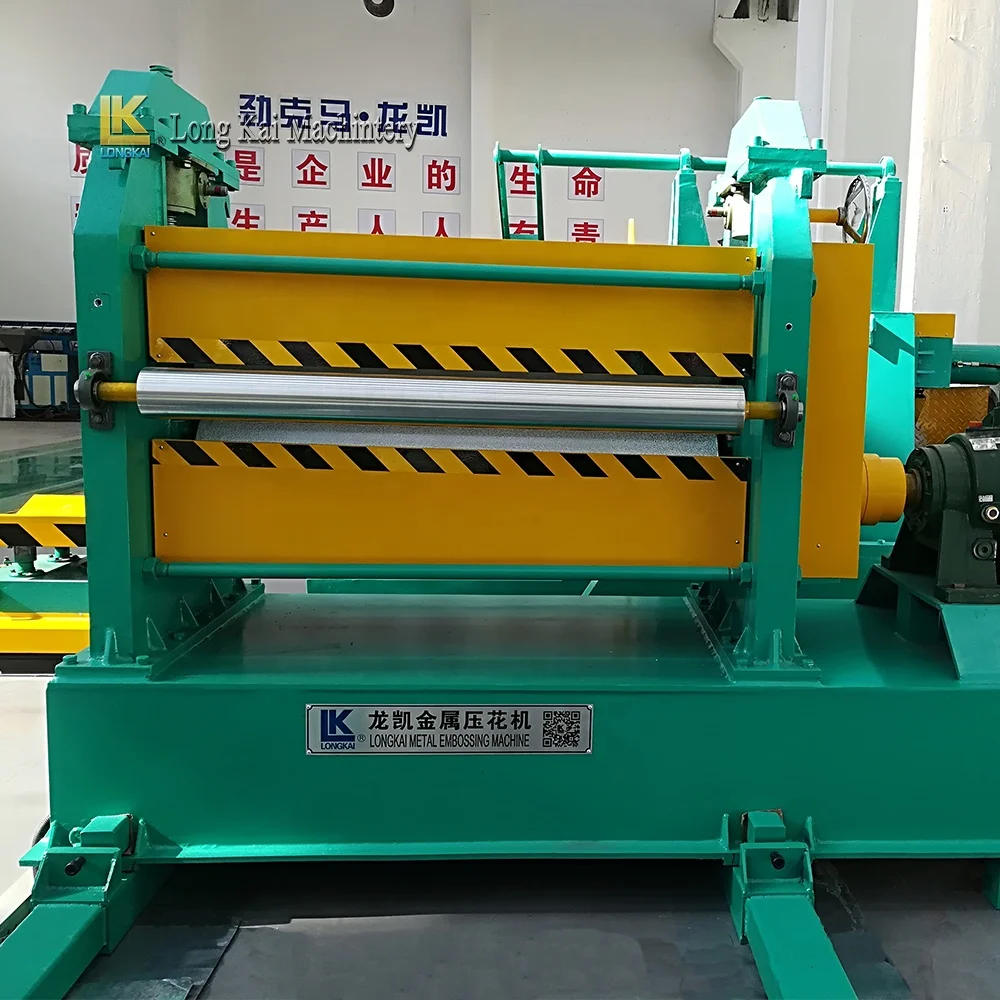 Manufacturer Customized Metal sheet stainless steel roll embossing machine line