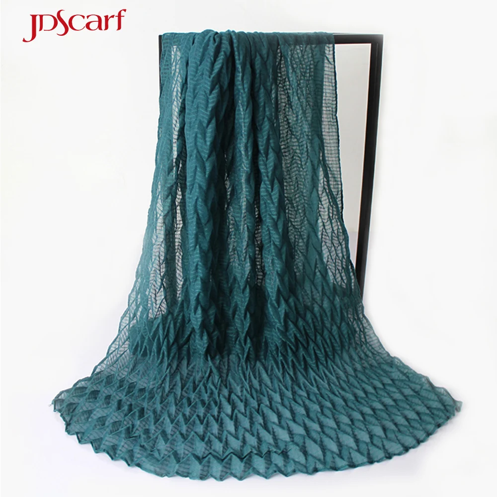 Assortment women soft wrinkled scarf shawl thin scarves pashmina made in china