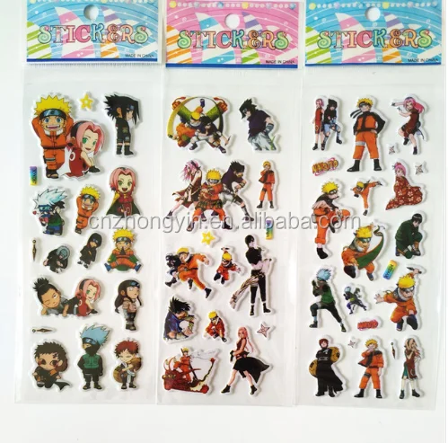 Promotion Custom Printing 3D Foam Bubble Sticker Cartoon PVC Puffy Sticker Decal Decorative Adhesive Sticker For Kids