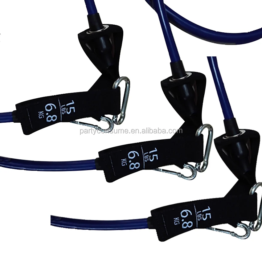 
13 pcs/set natural latex tpe resistance tube set with door anchor 
