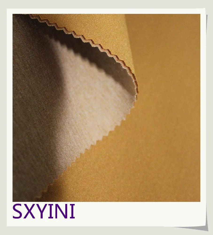 shaoxing YINI TR elastic double layer scuba knit fabric , air layer fabric