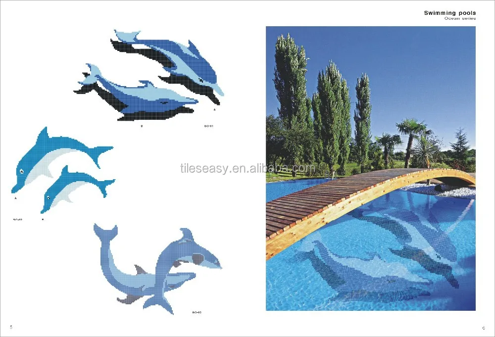 dolphin pattern for pool