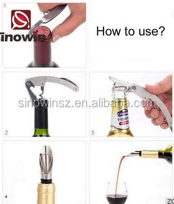 Novelty Bottle Shaped Wine Gift Sets Wine Accessory