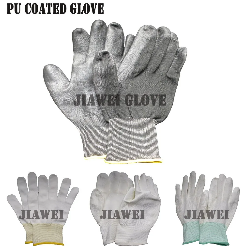 Cotton Drill Polka Kids Gloves PVC Coated Work Gloves /Guantes De Algodon 032