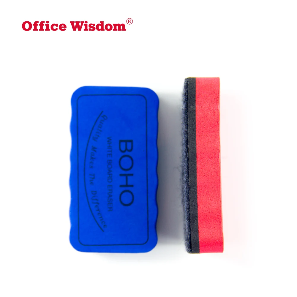 colors Solid Rectangle EVA Magnetic Whiteboard customized felt eraser