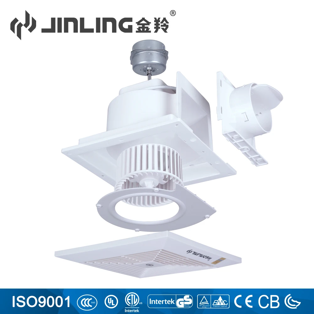 plastic / PP / ABS ceiling duct pip Bathroom Exhaust Fan