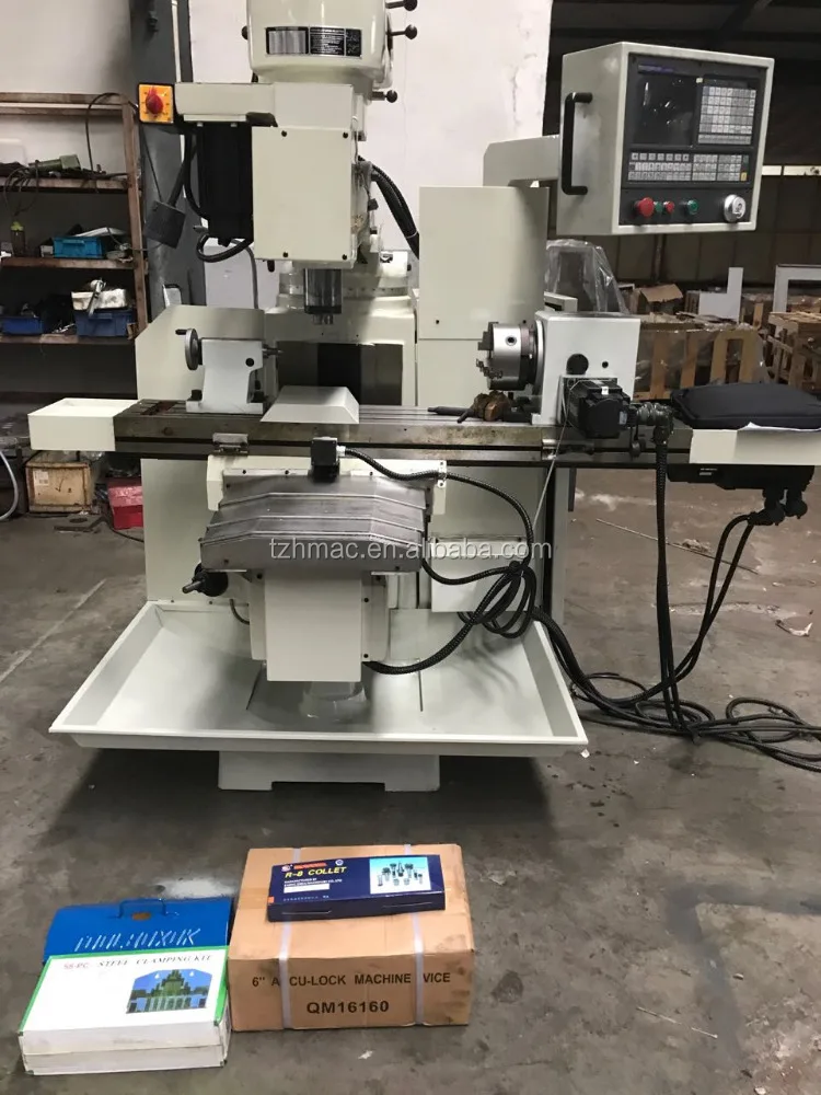 
Nantong 4axis cnc turret machine milling with taiwan OEM head used machining center 