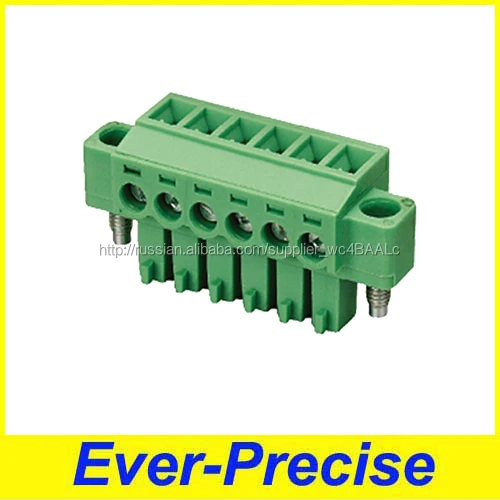 Питания 5.0 мм PCB клеммы с зеленым цветом