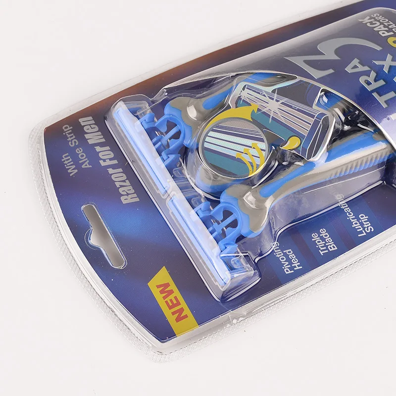 Одноразовая бритва, полиэтиленовый пакет, 3 лезвия