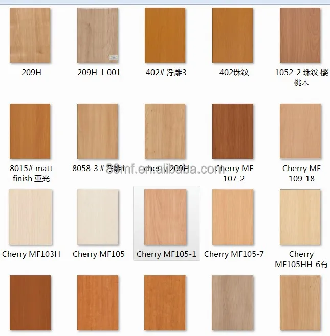 
15mm 25mm furniture grade beech color melamine mdf panel 