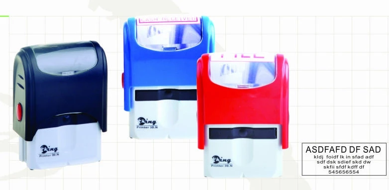 factory customized logo self-inking stamp stempel office seal stamp