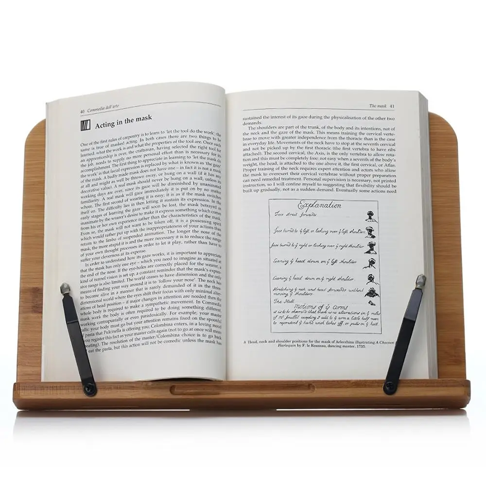  Лидер продаж бамбуковая подставка для книг или выставочная от китайского